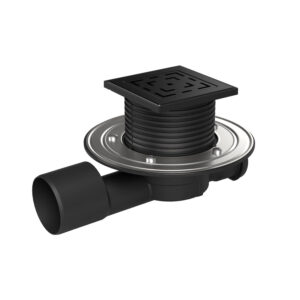 MULTI-INLET BODENABLAUF PVBU DN 50/75 MIT KUNSTSTOFFRAHMEN, FLANSCH