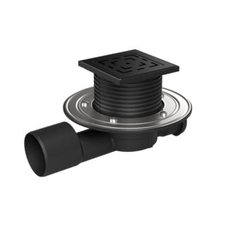 MULTI-INLET BODENABLAUF PVBU DN 50/75 MIT KUNSTSTOFFRAHMEN, FLANSCH