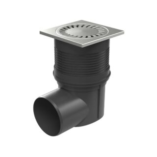 Hofeinlauf 324 S N – D110 senkrecht Edelstahlrost