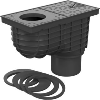 Regenwasser-Sinkkasten KV 110 senkrecht