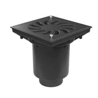 Straßenablauf M 328 Pz – Kunststoffrost mit Sicherheitsschrauben