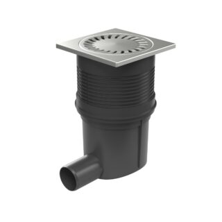 Hofeinlauf 332 S N – D75 senkrecht Edelstahlrost